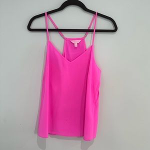 Lilly Pulitzer Dusk racer back silk tank top. Size Medium.